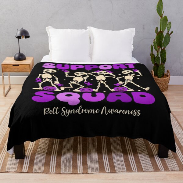 Item preview, Funny Halloween Rett Syndrome Skeleton Support Squad designed and sold by AmberWild.