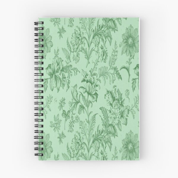 Item preview, Toile de Jouy Fleurie Pattern in Green designed and sold by jjagani.