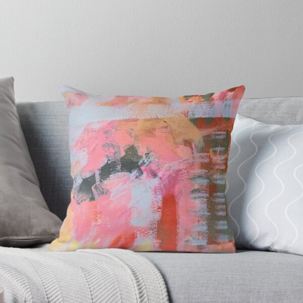 Item preview, Soft warm abstract - pinks, corals, yellows and green. designed and sold by NathalieLeRiche.