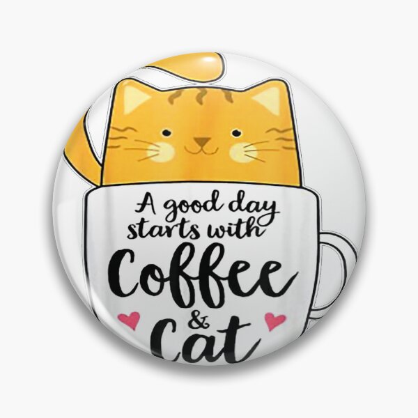 Item preview, A Good Day Starts With Coffee And Cat T-Shirt designed and sold by SAK7.