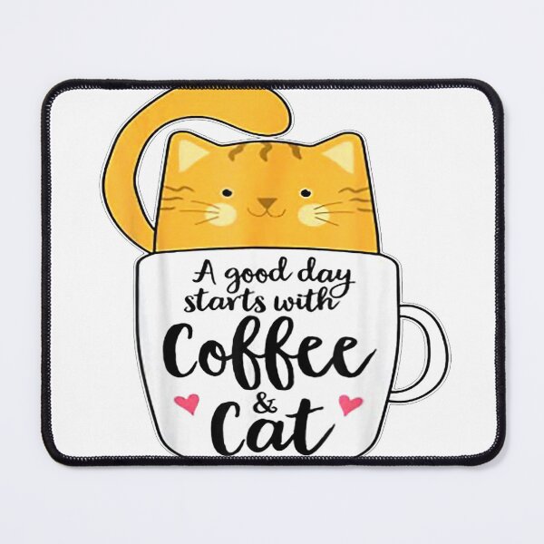 Item preview, A Good Day Starts With Coffee And Cat T-Shirt designed and sold by SAK7.
