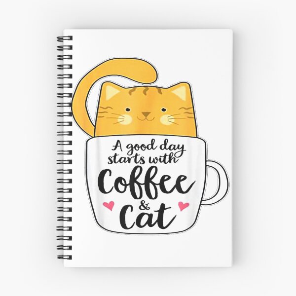 Item preview, A Good Day Starts With Coffee And Cat T-Shirt designed and sold by SAK7.