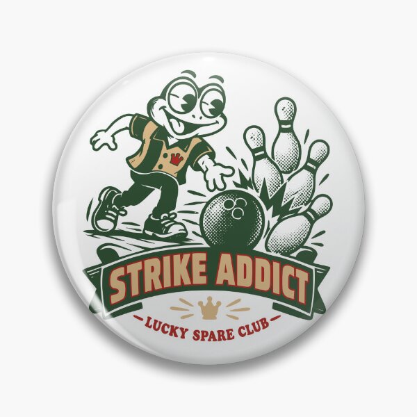 Item preview, Kingpin Frog Vintage Bowling League designed and sold by Hotfresh.