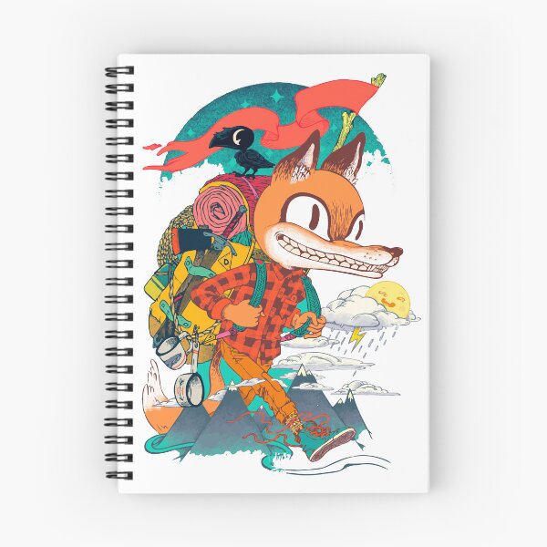 Item preview, Fox Hiking - Colorful Mountain Art designed and sold by DGMaxShop.