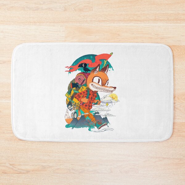 Item preview, Fox Hiking - Colorful Mountain Art designed and sold by DGMaxShop.