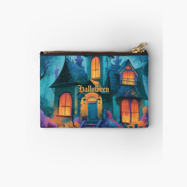 Item preview, Vibrant Spooky Manor Glowing Orange Windows Art designed and sold by CaryReinger.