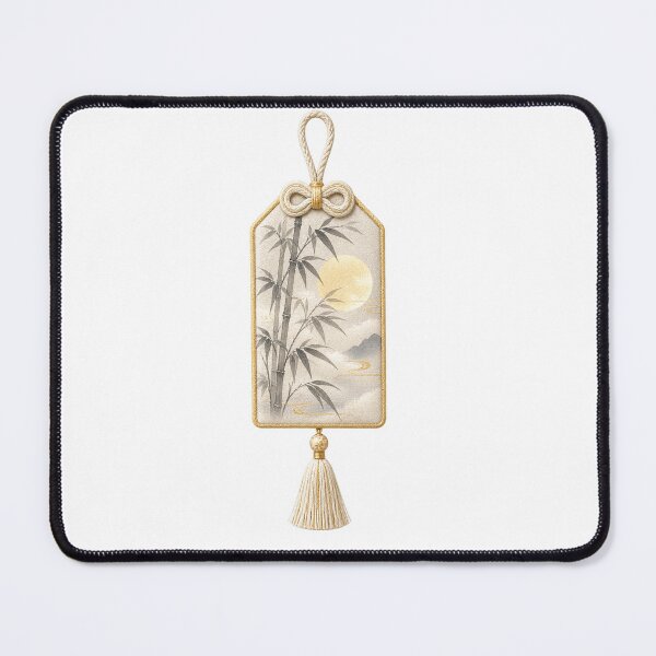 Item preview, Moonlit Bamboo Japanese Omamori Style Charm Motif designed and sold by LuminaKage.