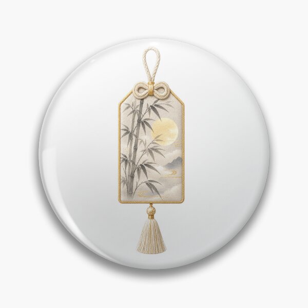 Artikelvorschau, Japanischer Omamori-Charm aus Bambus im Mondlicht entworfen und verkauft von LuminaKage.