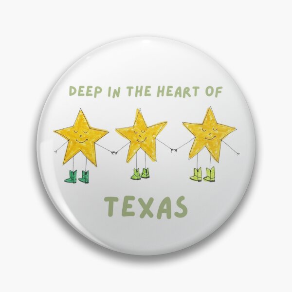 Item preview, Deep In The Heart of Texas button-pin-sticker-sweatshirt designed and sold by Victoriagreenjewelry.