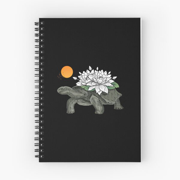 Item preview, Tortoise with Lotus Flowers designed and sold by helencacu.