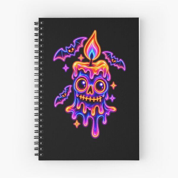 Item preview, Neon Skull Candle Halloween designed and sold by QuiteOrbit.