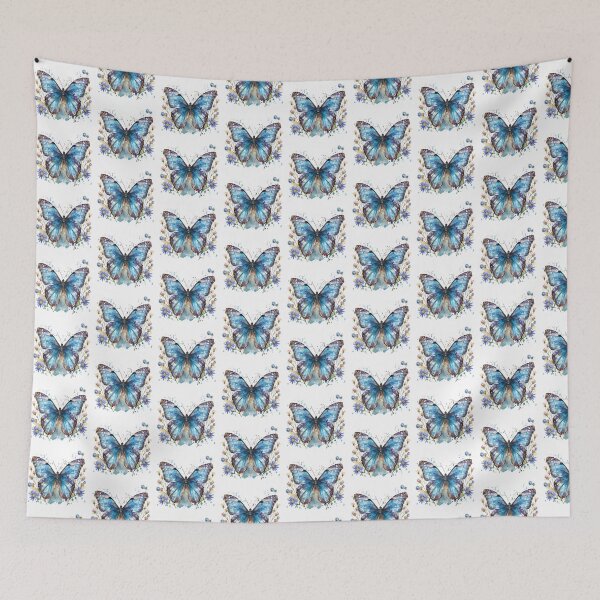 Item preview, Blue Butterfly | Elegant Nature Aesthetic Art designed and sold by Mandayartstudio.