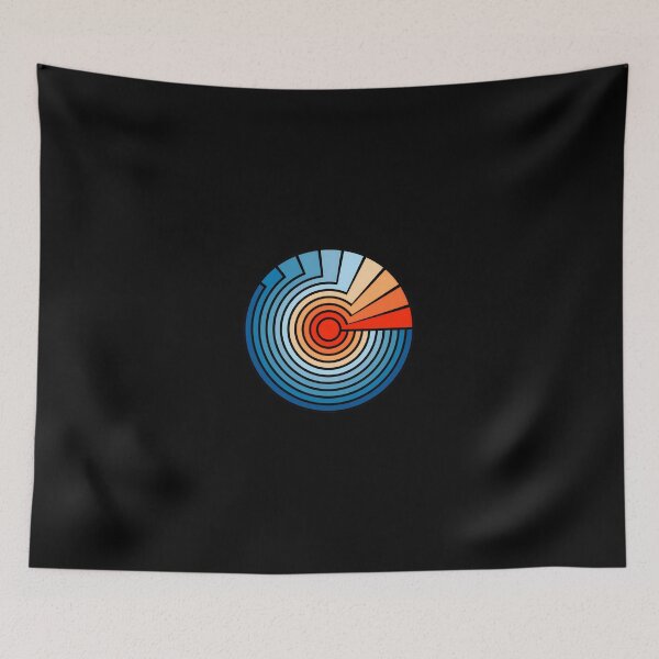 Item preview, Geometric Gradient Concentric Circle Art designed and sold by lamercarv.