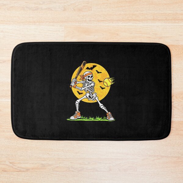 Item preview, Funny Skeleton Softball Halloween Moon Art designed and sold by elderberry.