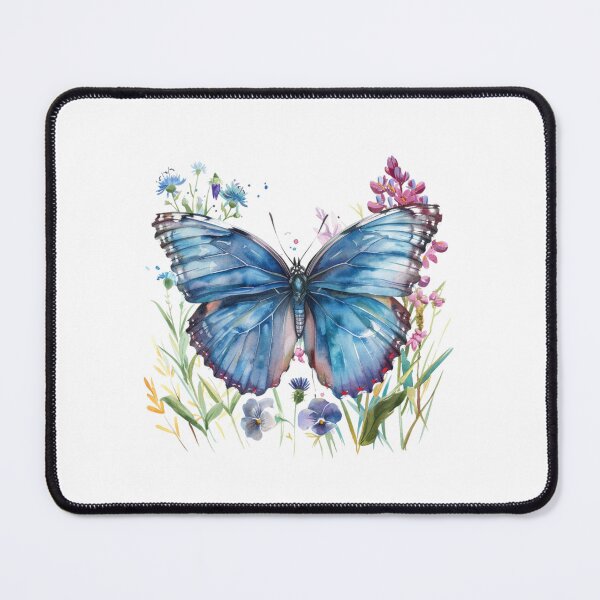 Item preview, Blue Butterfly | Elegant Nature Aesthetic Art designed and sold by Mandayartstudio.