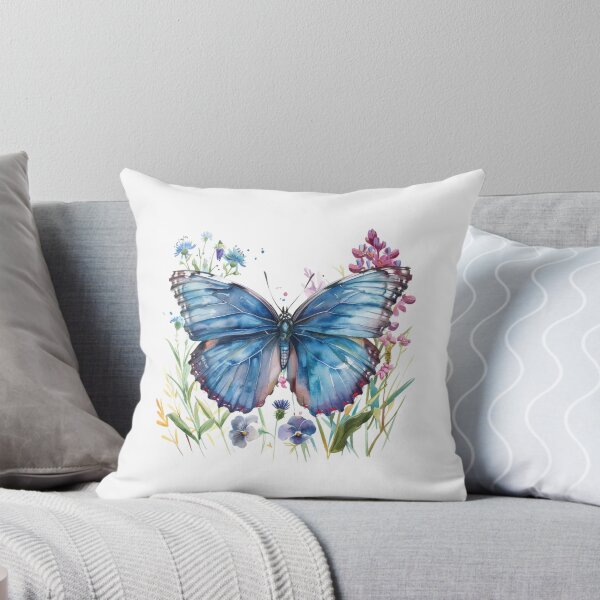 Item preview, Blue Butterfly | Elegant Nature Aesthetic Art designed and sold by Mandayartstudio.