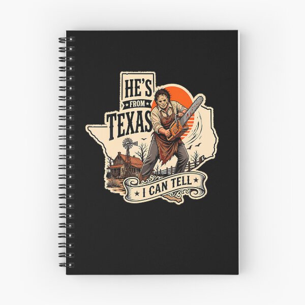 Item preview, Hes From Texas I Can Tell Chainsaw Horror Halloween designed and sold by RealestInternet.