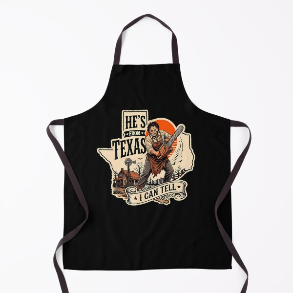 Item preview, Hes From Texas I Can Tell Chainsaw Horror Halloween designed and sold by RealestInternet.
