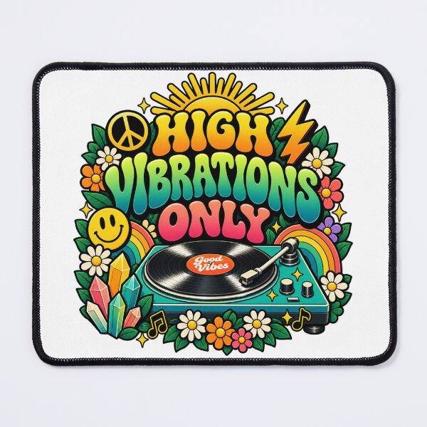 Item preview, Retro High Vibrations Only Good Vibes designed and sold by Dresut.