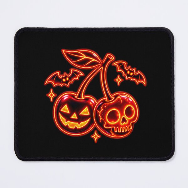 Item preview, Neon Pumpkin Skull Bats Halloween designed and sold by QuiteOrbit.