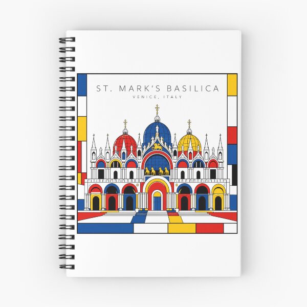 Item preview, St Marks Basilica Venice Mondrian Style 3D Poster designed and sold by CMYKStudio.