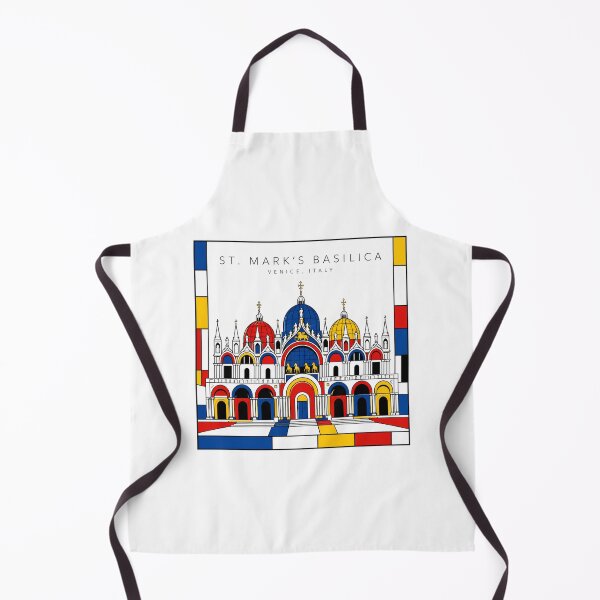 Item preview, St Marks Basilica Venice Mondrian Style 3D Poster designed and sold by CMYKStudio.