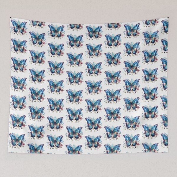 Item preview, Blue Butterfly | Elegant Nature Aesthetic Art designed and sold by Mandayartstudio.