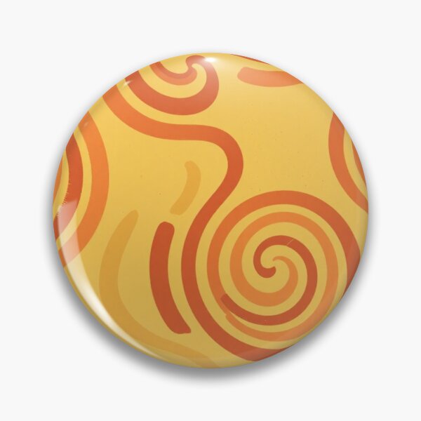 Item preview, 70s Groovy Wavy Swirls in Rust Orange and Mustard Yellow designed and sold by jjagani.