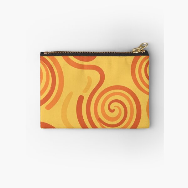 Item preview, 70s Groovy Wavy Swirls in Rust Orange and Mustard Yellow designed and sold by jjagani.