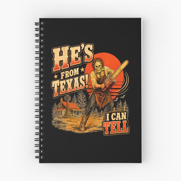 Item preview, He'S From Texas I Can Tell Chainsaw Horror Halloween designed and sold by RealestInternet.