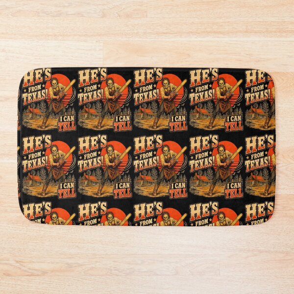 Item preview, He'S From Texas I Can Tell Chainsaw Horror Halloween designed and sold by RealestInternet.