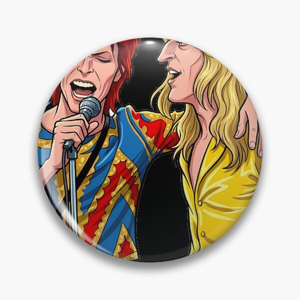 Item preview, David Bowie And Mick Ronson - Cartoon designed and sold by slimshadow.