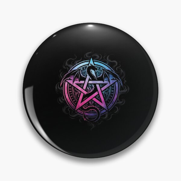 Item preview, Neon Dragon Pentagram Dark Fantasy Occult Design designed and sold by Ostericaimusa.