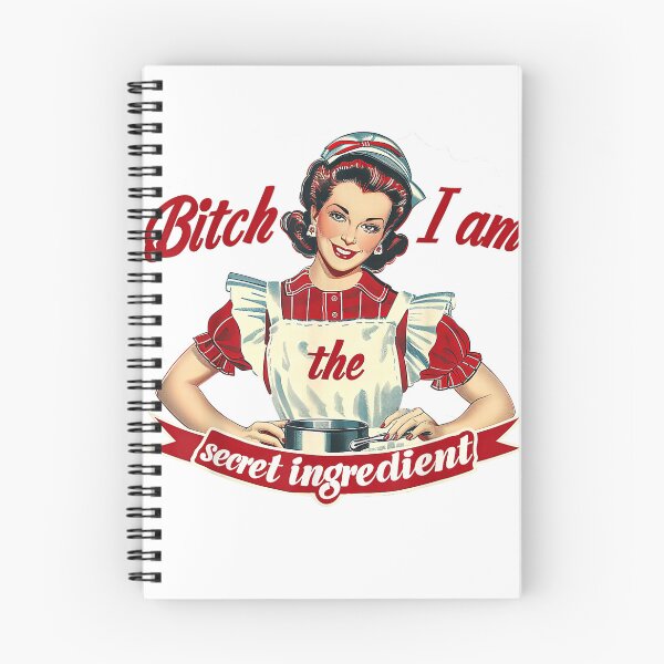 Item preview, Bitch, I Am The Secret Ingredient Pin Up Girl in Kitchen T-Shirt designed and sold by BlaqboyDesigns.