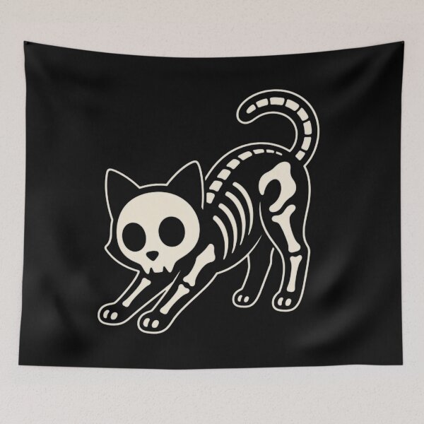 Item preview, Skelecat Cute Skeleton Cat designed and sold by AmayaSingleton.