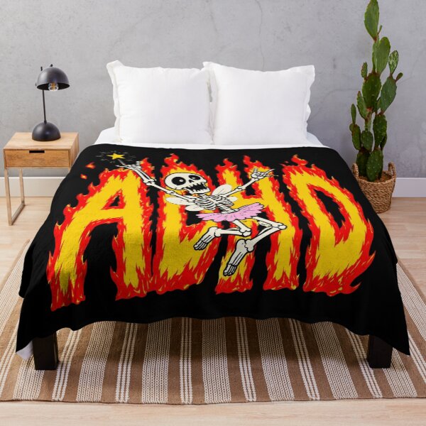Item preview, Adhd Skeleton Fairy Dancing In Flames Cute designed and sold by Mckenna165.
