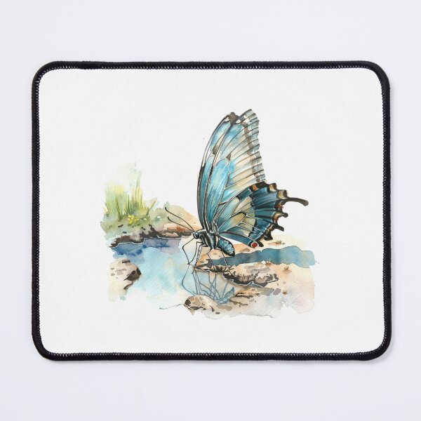 Item preview, Blue Butterfly | Elegant Nature Aesthetic Art designed and sold by Mandayartstudio.