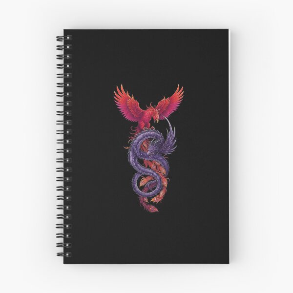 Item preview, Phoenix and Dragon Yin Yang Fantasy Mythical Creatures designed and sold by Ostericaimusa.