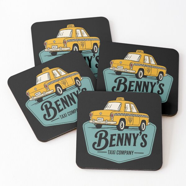 Artikelvorschau, Benny’s Taxi Co Retro entworfen und verkauft von FieldsnancyArts.