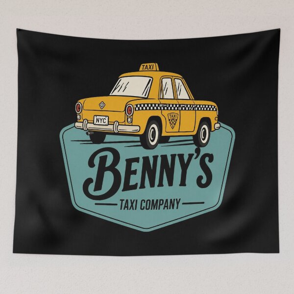 Item preview, Benny’s Taxi Co Retro designed and sold by FieldsnancyArts.
