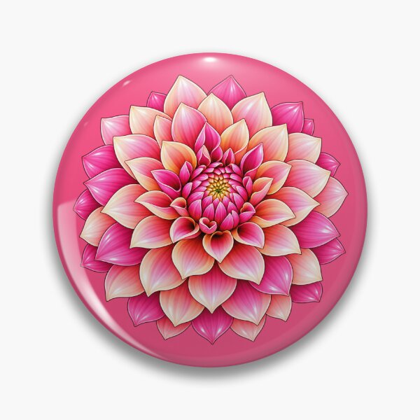Item preview, Pink Camellia Flower in Coral and Blush designed and sold by HO•Designs.