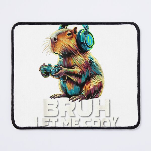 Item preview, Boys Kids Video Gamer Let Me Cook Meme Lover Bruh Capybara T-Shirt designed and sold by Fester's Designs.