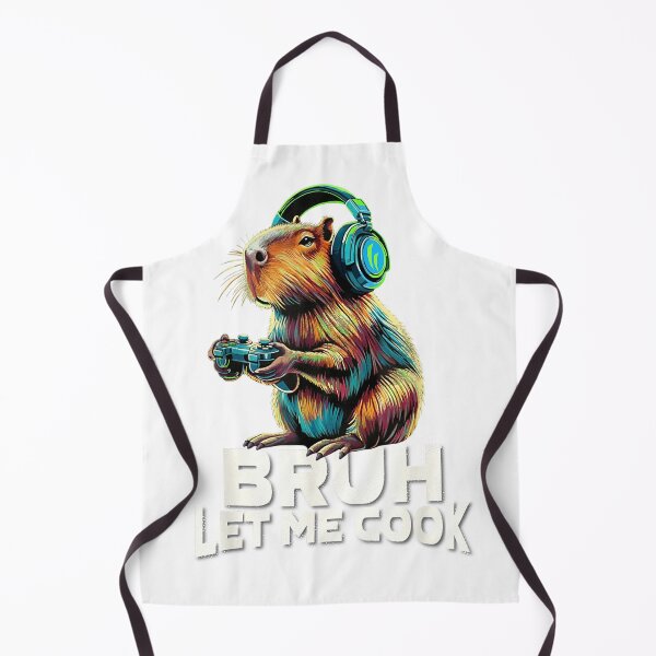 Item preview, Boys Kids Video Gamer Let Me Cook Meme Lover Bruh Capybara T-Shirt designed and sold by Fester's Designs.