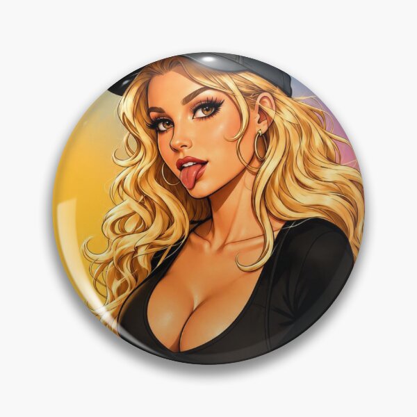 Item preview, Classic Muscle Car Pin-Up Girl | Blonde Beauty & Vintage American Car Graphic designed and sold by GarnerSupplyCo.