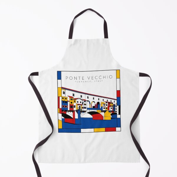 Item preview, Ponte Vecchio Florence Mondrian Style 3D Poster designed and sold by CMYKStudio.
