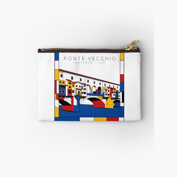 Item preview, Ponte Vecchio Florence Mondrian Style 3D Poster designed and sold by CMYKStudio.