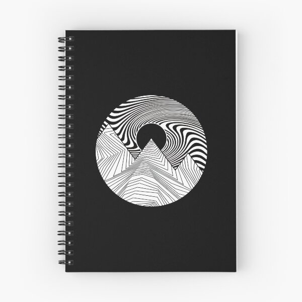 Item preview, Geometric Mountain Circle Optical Illusion Art designed and sold by helencacu.