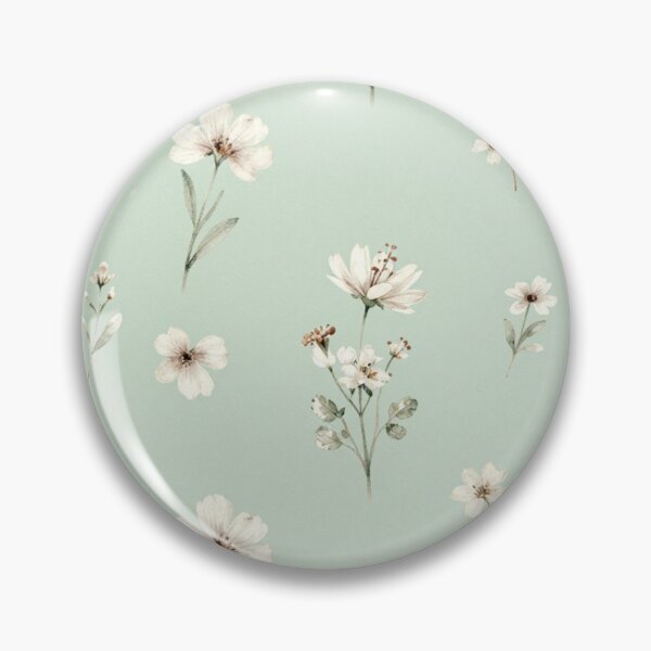 Item preview, Dainty Sage Green Watercolor Wildflower Ditsy Floral designed and sold by jjagani.