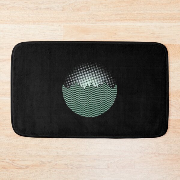 Item preview, Geometric Mountain Range Halftone Circle Design designed and sold by wyrichbosle.