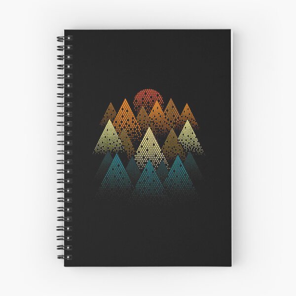 Item preview, Geometric Mountain Range Halftone Circle Design designed and sold by sotospor.